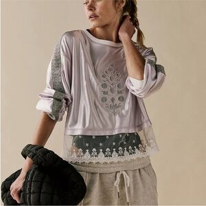 NWOT Free People Movement Track Star Layer Tee Size Medium